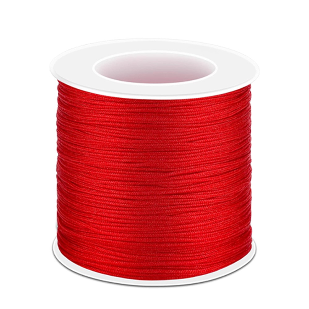 Ribbon Wired Satin - เชือกไนลอนซาตินขนาด 0.8/1.5 มม. สำหรับงานถักเชือกจีน งานถักไหมหางหนู สำหรับทำสร้อยข้อมือ
