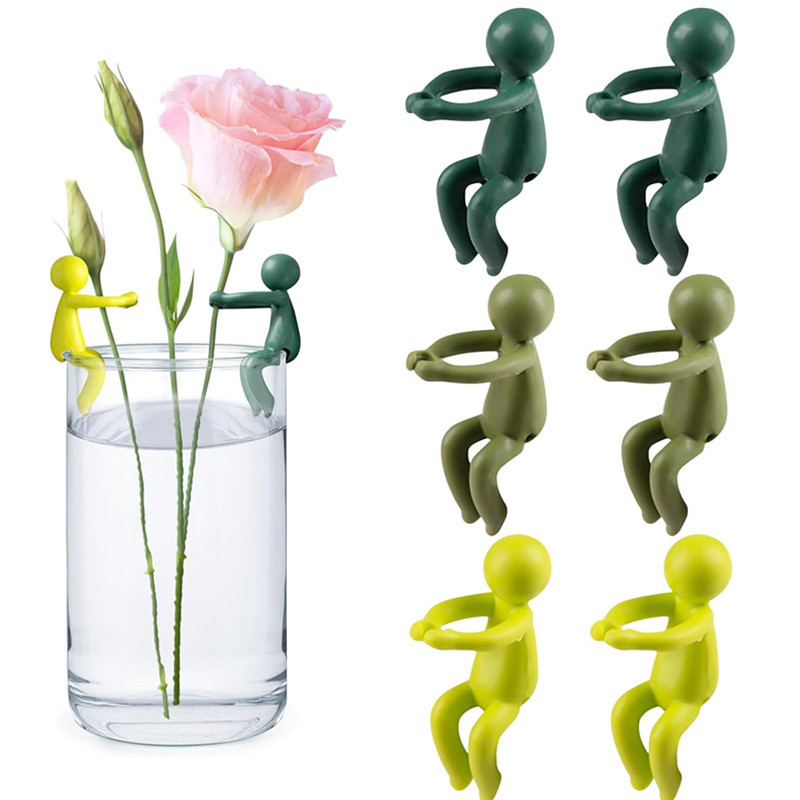 Florist Supp - ของตกแต่งรูปปั้นยึดต้นไม้แบบไฮโดรโพนิกส์ ที่รองรับต้นไม้ตั้งตรง ของตกแต่งโต๊ะทำงาน จัดดอกไม้ ของตกแต่งโต๊ะในบ้าน