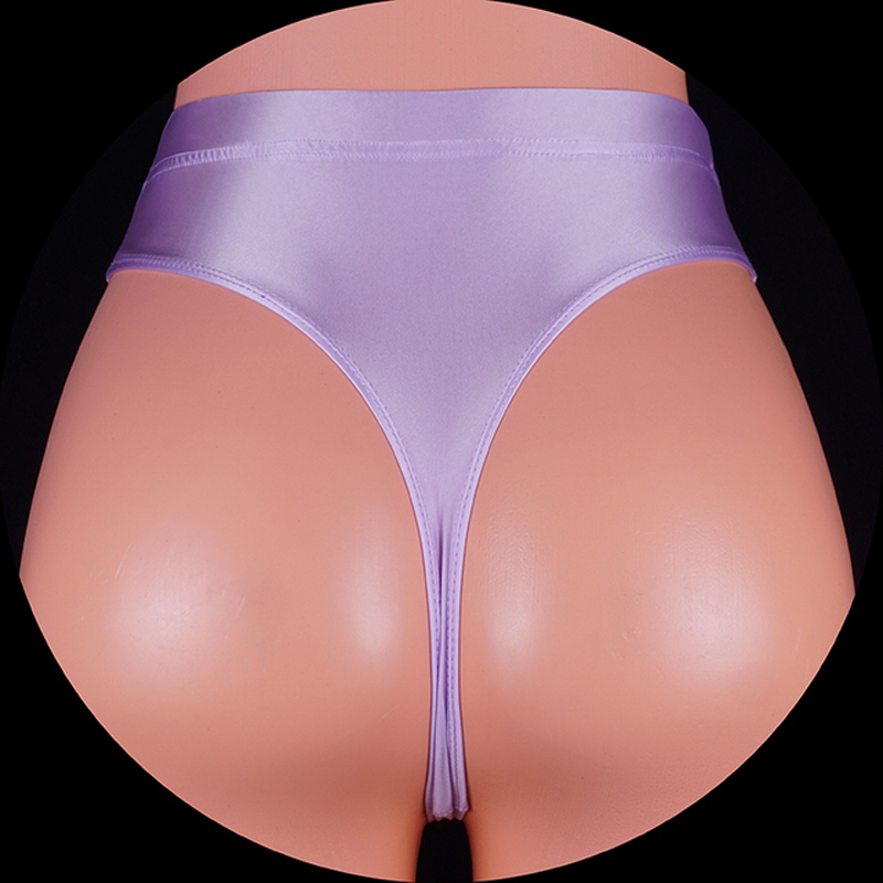 Ribbon Wired Satin - ผู้ชายเซ็กซี่ภายใต้สวมใส่ซาตินเงา T-back ทองด้านล่างเรียบ g string thong