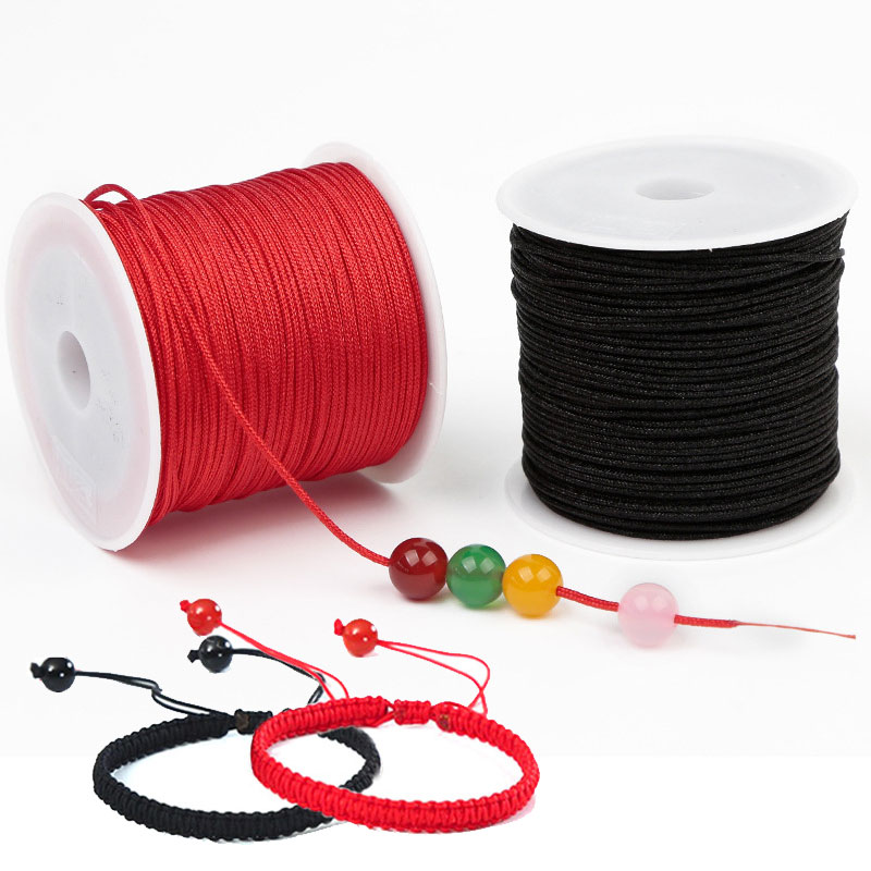 50 M/ม้วน 0.8 มม.ด้ายไนลอนสายซ - Ribbon Wired Satin บทวิจารณ์และราคา