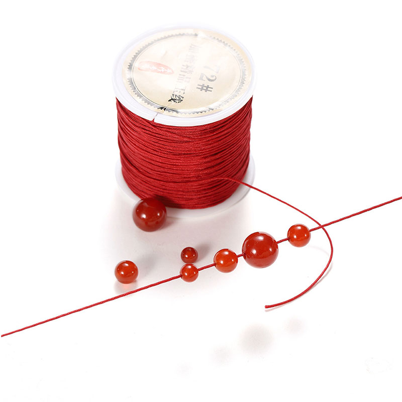 50 M/ม้วน 0.8 มม.ด้ายไนลอนสายซ - Ribbon Wired Satin บทวิจารณ์และราคา