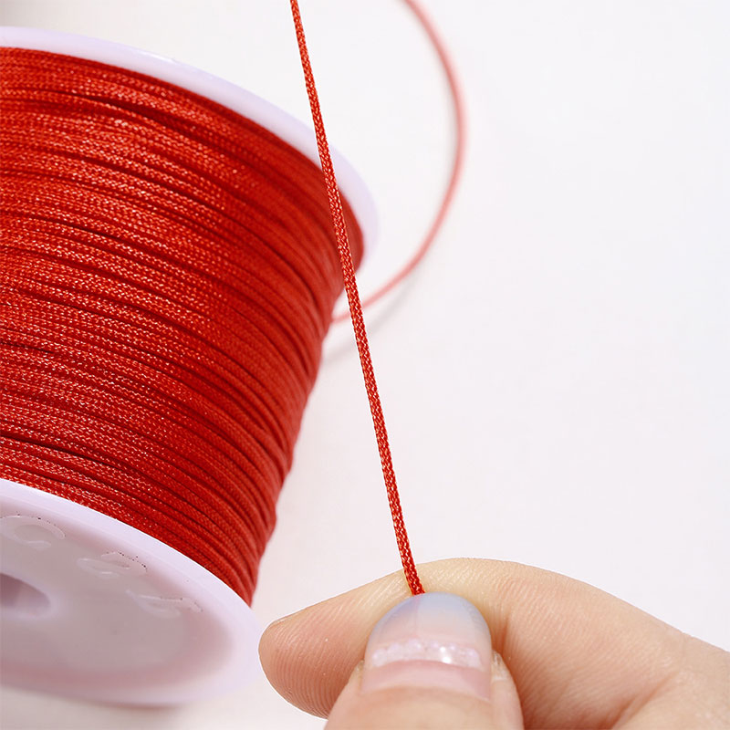50 M/ม้วน 0.8 มม.ด้ายไนลอนสายซ - Ribbon Wired Satin บทวิจารณ์และราคา