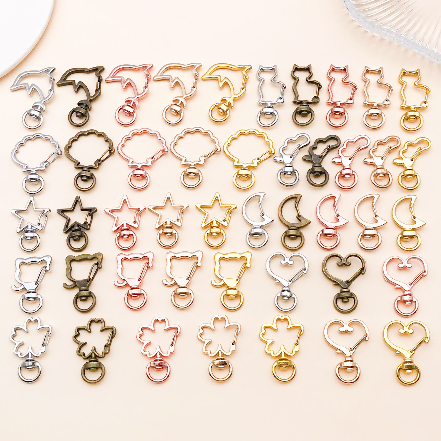 5 ชิ้น/ล็อต จี้รูปหัวใจ ดาว พร - Flower Supplies บทวิจารณ์และราคา