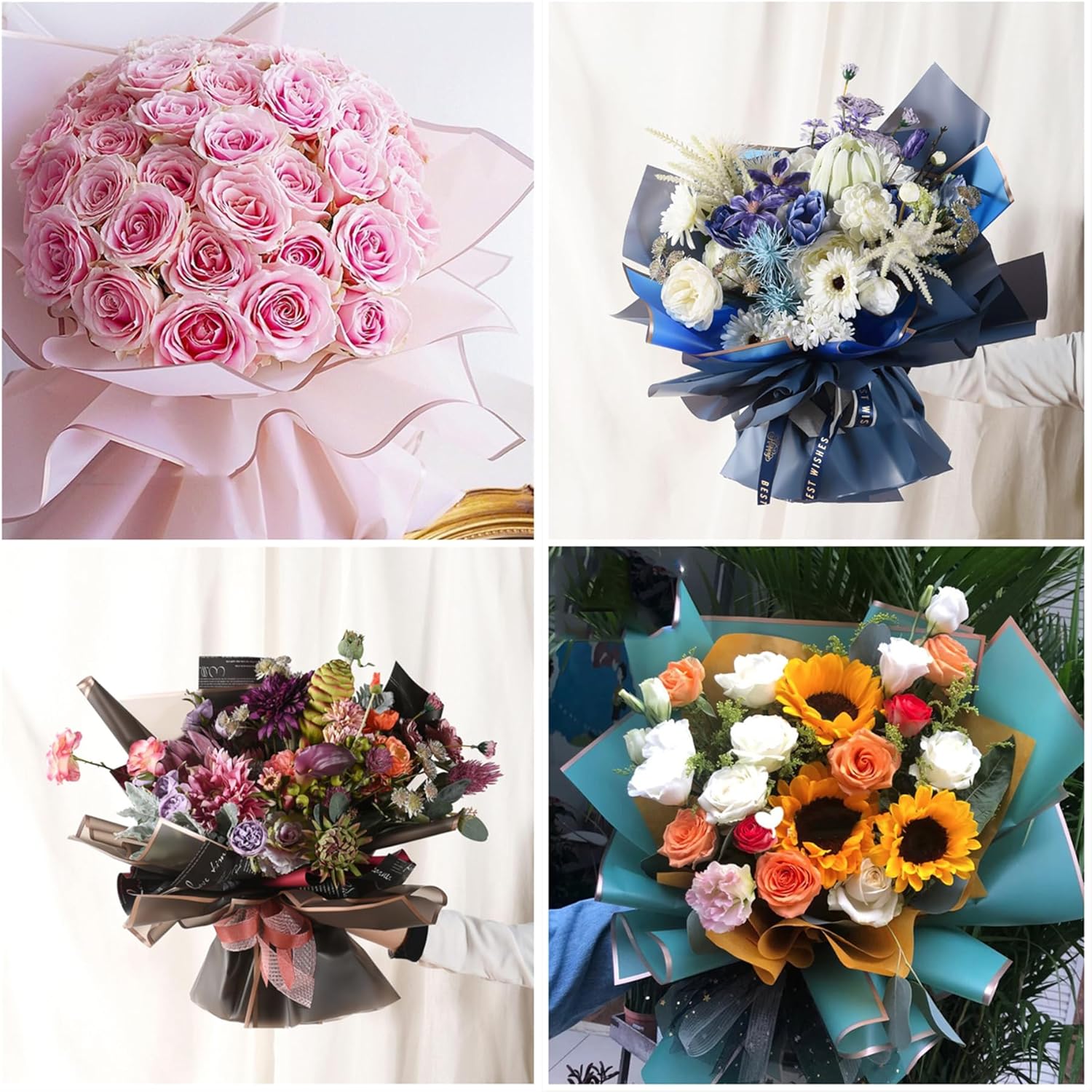 10 แผ่น 8 สี กระดาษห่อช่อดอกไม - The Florist Supply บทวิจารณ์และราคา