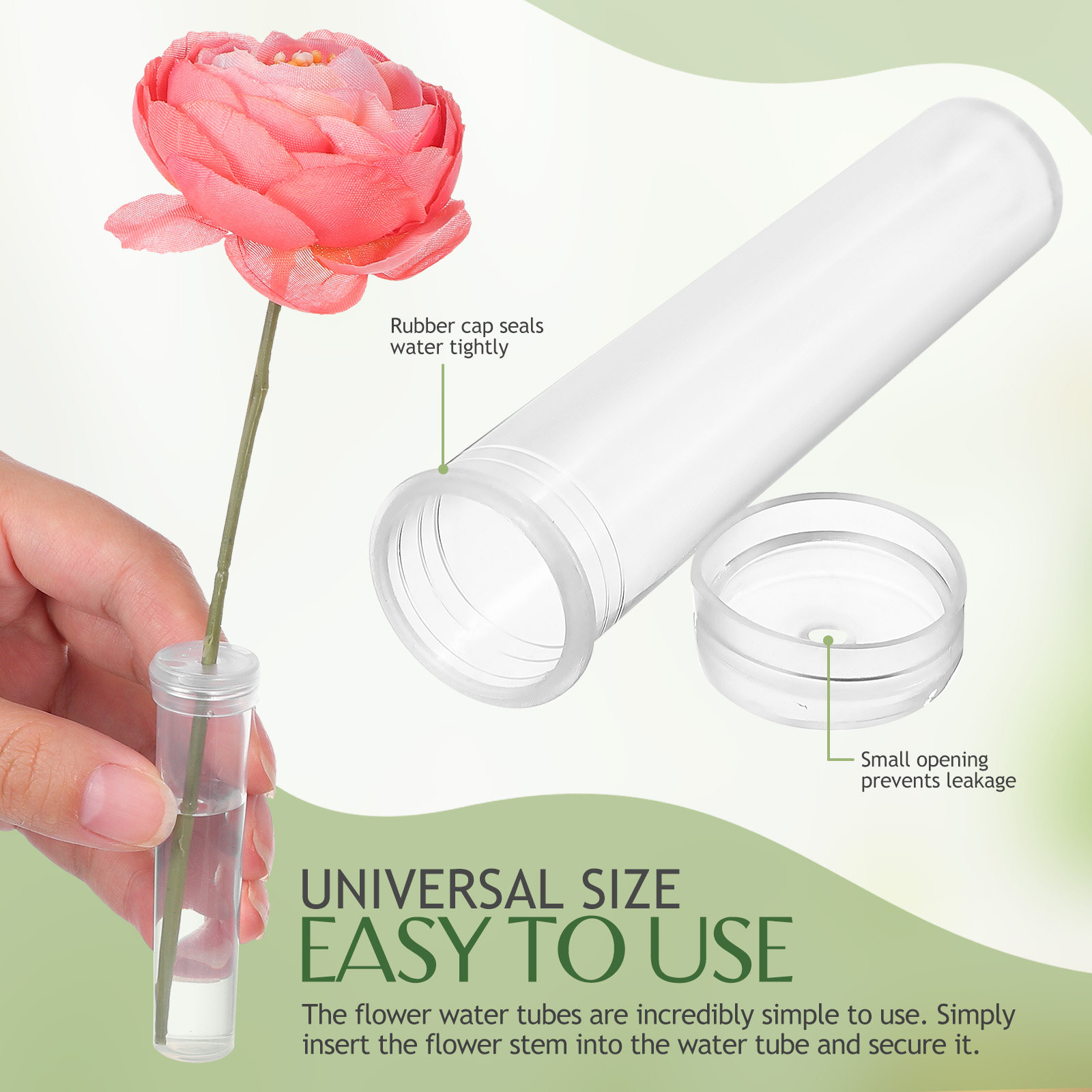 หลอดน้ำสำหรับดอกไม้ 100 ชิ้น ห - The Florist Supply บทวิจารณ์และราคา