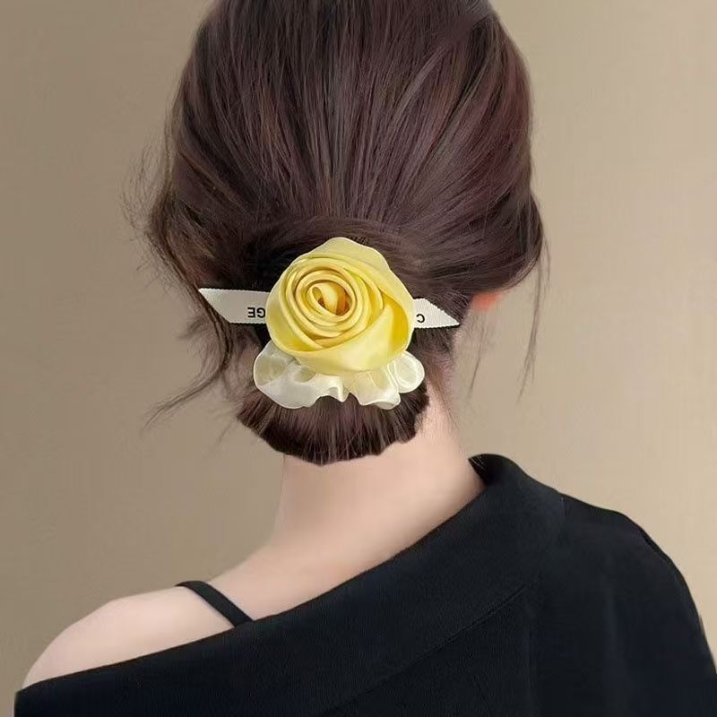 ที่คาดผมผ้าซาตินรูปดอกกุหลาบ ป - Ribbon Wired Satin บทวิจารณ์และราคา