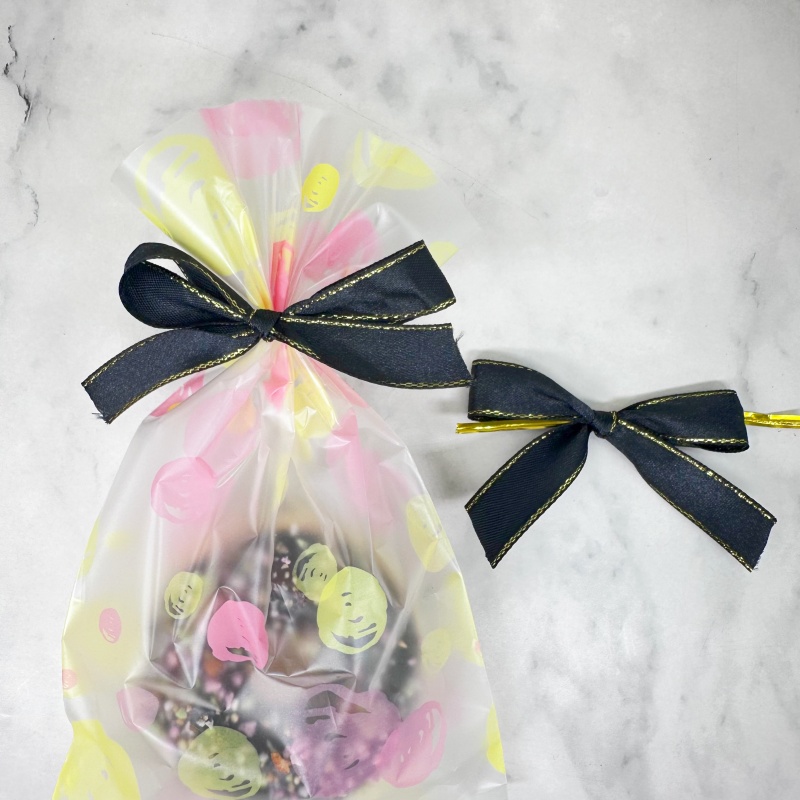 โบว์ริบบิ้นผ้าซาตินสีดำ 20 ชิ้ - Ribbon Wired Satin บทวิจารณ์และราคา