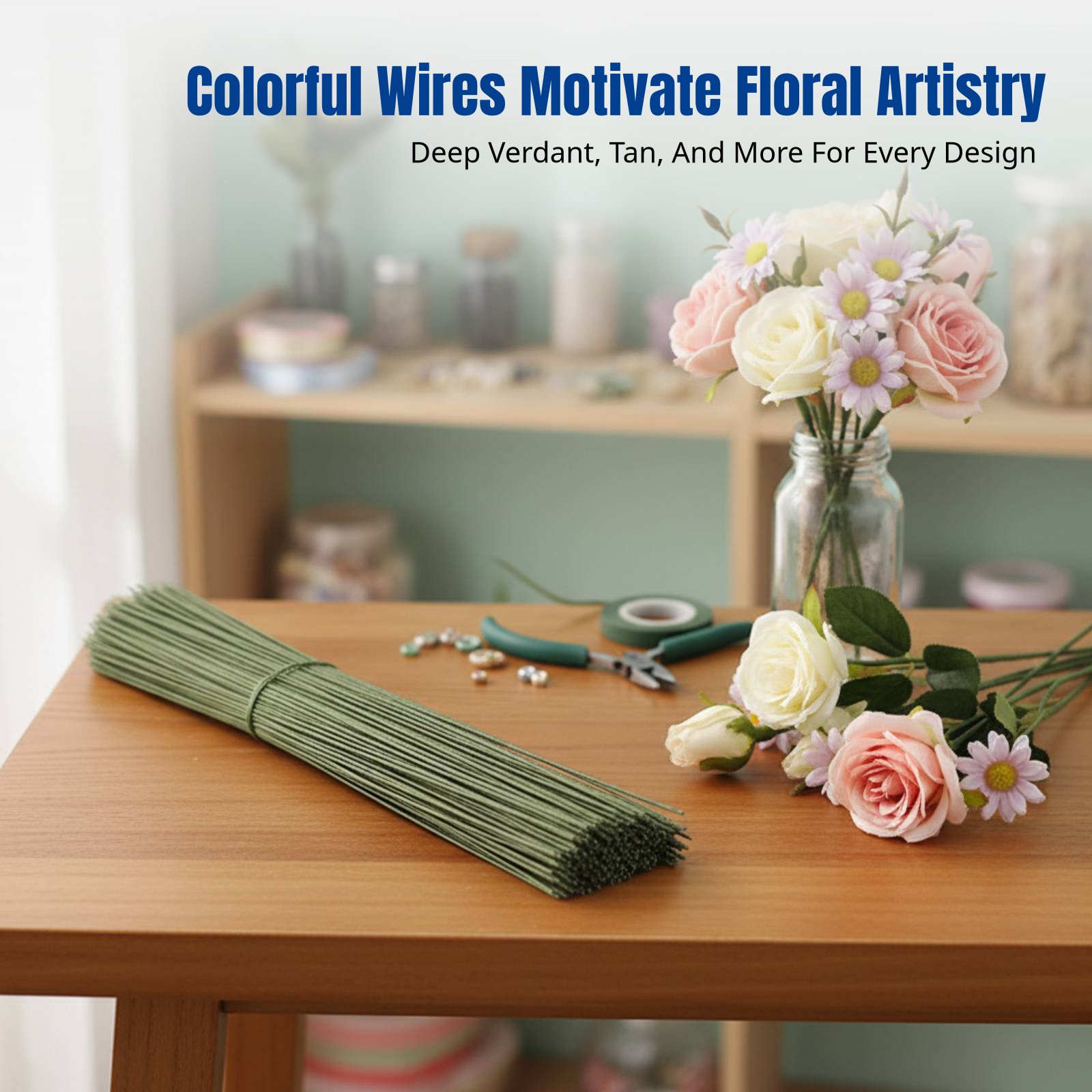ลวดก้านดอกไม้ DIY งานฝีมือ, ลว - Flower Supplies บทวิจารณ์และราคา