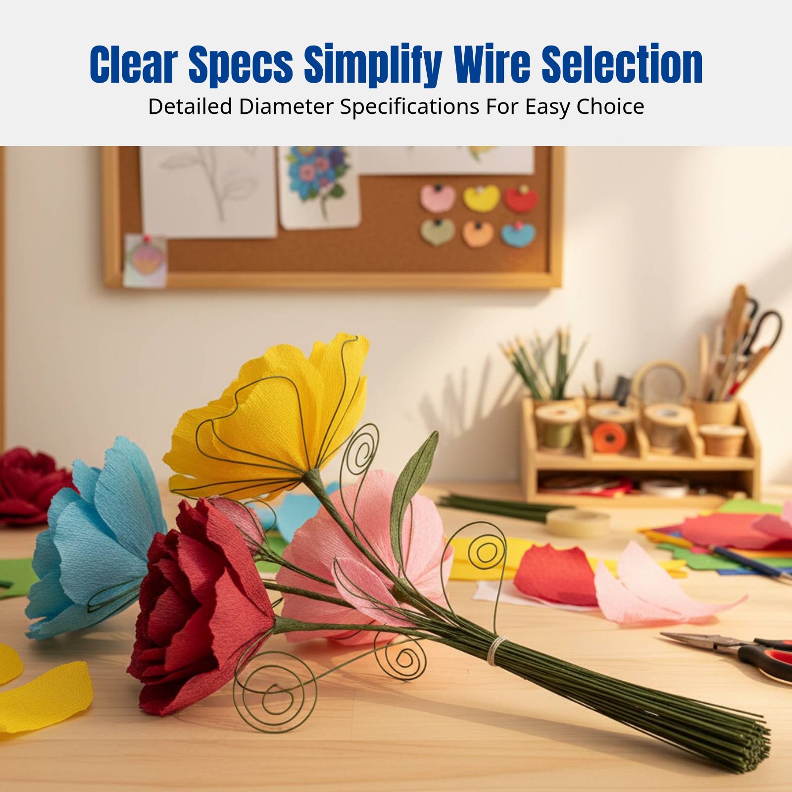 ลวดก้านดอกไม้ DIY งานฝีมือ, ลว - Flower Supplies บทวิจารณ์และราคา
