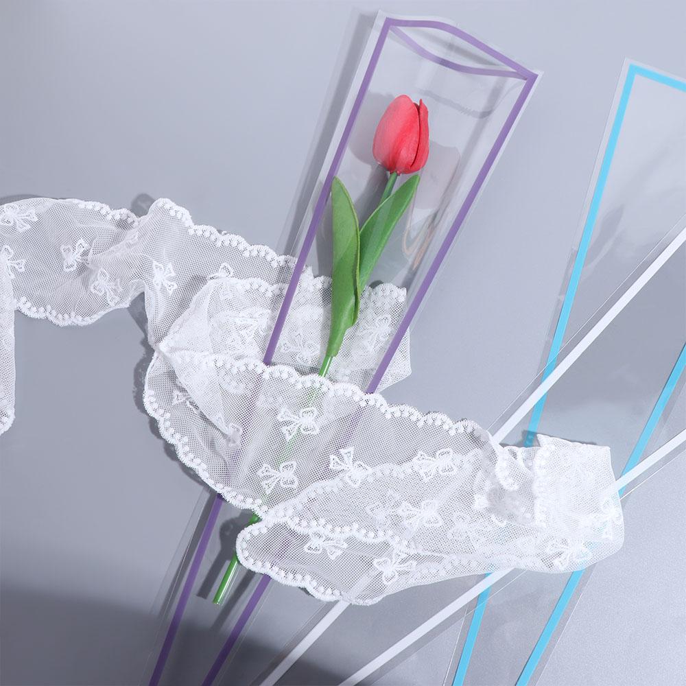 50PCS ถุงบรรจุภัณฑ์ดอกไม้โปร่ง - Flower Supplies บทวิจารณ์และราคา