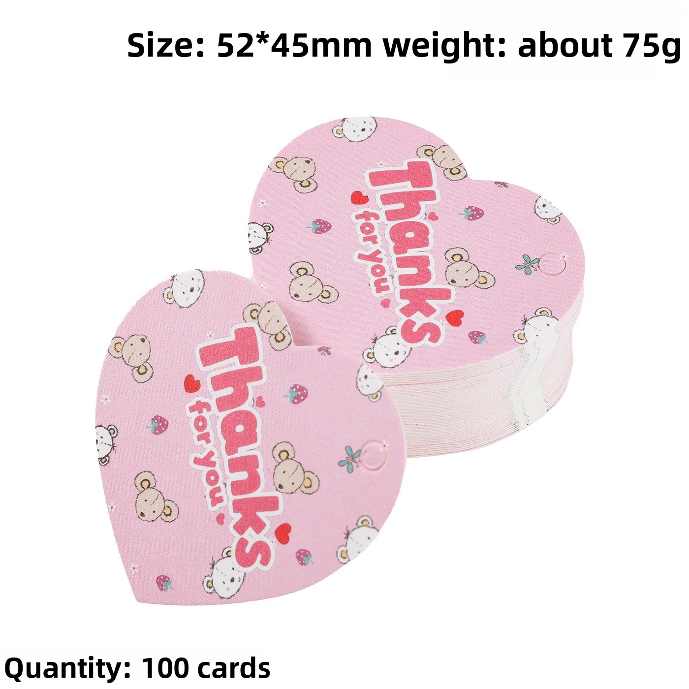 ป้ายขอบคุณ 100 ชิ้น รูปหัวใจ ส - Flower Supplies บทวิจารณ์และราคา
