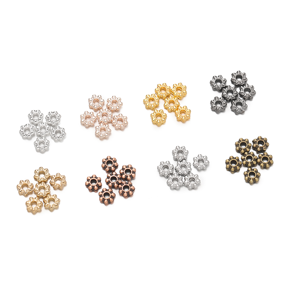 200 PCS 4/6mm Alloy Snowflake  - Flower Supplies บทวิจารณ์และราคา