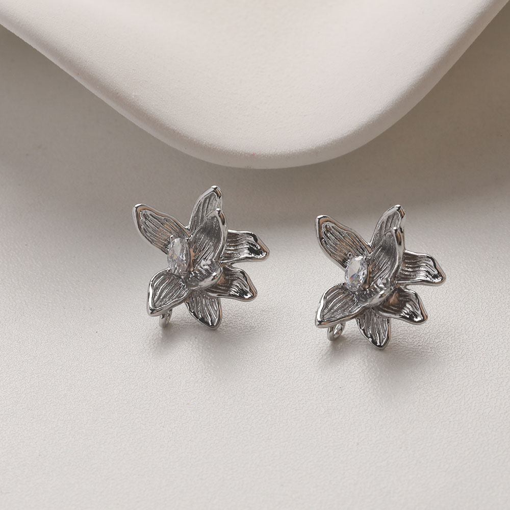4PCS Dainty ดอกไม้หู Studs ต่า - Flower Supplies บทวิจารณ์และราคา