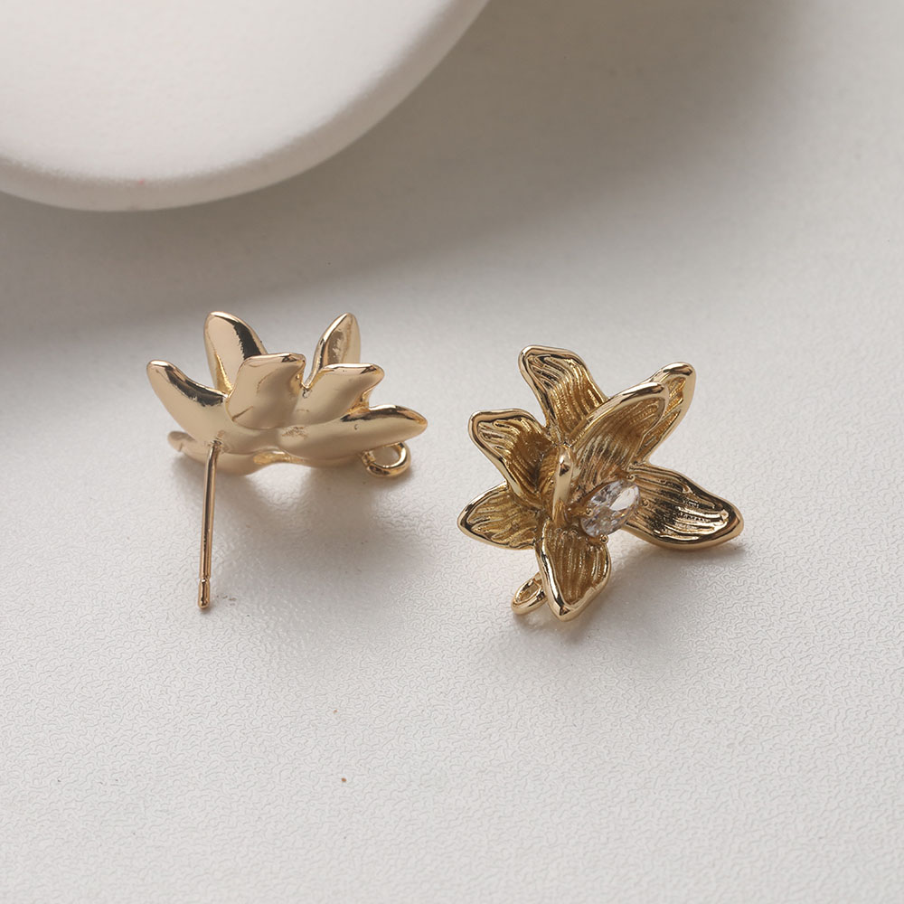 4PCS Dainty ดอกไม้หู Studs ต่า - Flower Supplies บทวิจารณ์และราคา